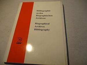 Bild des Verkufers fr Bibliographie zu den Biographischen Archiven. Biographical archives bibliography. zum Verkauf von Ottmar Mller