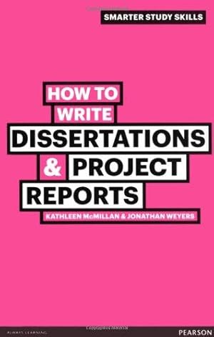 Bild des Verkufers fr How to Write Dissertations & Project Reports (Smarter Study Skills) zum Verkauf von WeBuyBooks