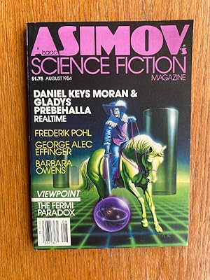 Bild des Verkufers fr Isaac Asimov's Science Fiction August1984 zum Verkauf von Scene of the Crime, ABAC, IOBA