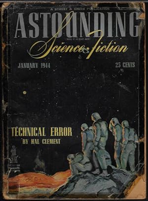 Imagen del vendedor de ASTOUNDING Science Fiction: January, Jan. 1944 a la venta por Books from the Crypt