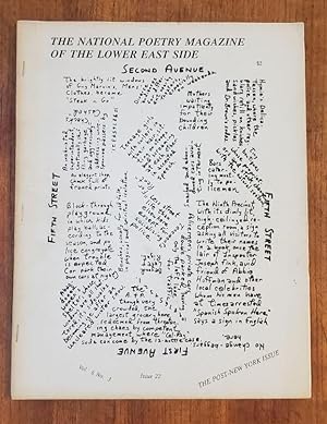 Seller image for The National Poetry Magazine of the Lower East Side vol 6 #3 No. 22 Fall 1991 "POST-NEW YORK" for sale by Booksphere