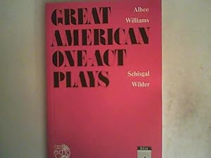 Bild des Verkufers fr Great American One-act Plays: Model interpretations zum Verkauf von ANTIQUARIAT FRDEBUCH Inh.Michael Simon