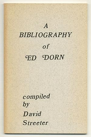 Immagine del venditore per A Bibliography of Ed Dorn venduto da Between the Covers-Rare Books, Inc. ABAA