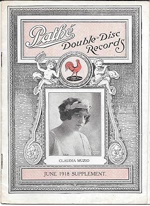 PATHE DOUBLE DISC RECORDS. June 1918 Supplement