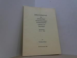 Imagen del vendedor de Bibliographie der selbstndigen deutschsprachigen nichttechnischen Literatur zur Raumfahrt. Berichtszeit: 19. Jh. - 1984. a la venta por Antiquariat Uwe Berg