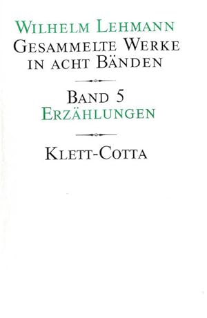 Immagine del venditore per Gesammelte Werke in acht Bnden. Bd.5: Erzhlungen venduto da Studibuch