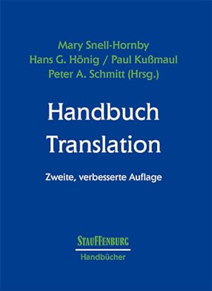 Bild des Verkufers fr Handbuch Translation (Stauffenburg Handbcher) zum Verkauf von Studibuch