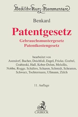 Seller image for Patentgesetz: Gebrauchsmustergesetz, Patentkostengesetz (Beck'sche Kurz-Kommentare) for sale by Studibuch