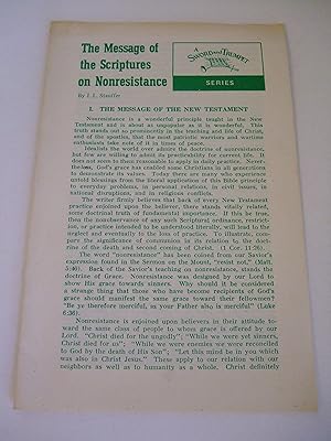 Seller image for The Message of the Scriptures on Nonresistance for sale by Lily of the Valley Books