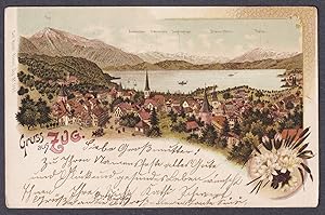 "Gruss aus Zug" - Schweiz Suisse AK Ansichtskarte postcard