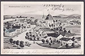 "Niederachdorf d. Hl. Blut" - Wallfahrtskirche Hl. Blut Kirche AK Ansichtskarte postcard