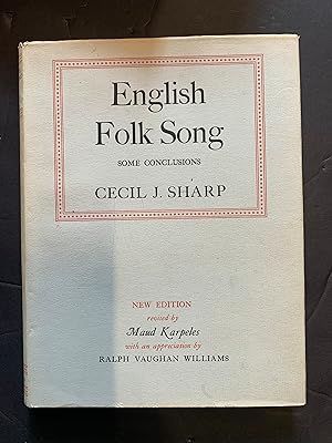 Seller image for English Folk Song Some Conclusions for sale by The Known World Bookshop