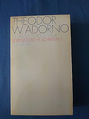 Bild des Verkufers fr Gesammelte Schriften 8: Soziologische Schriften 1. zum Verkauf von Antiquariat BehnkeBuch