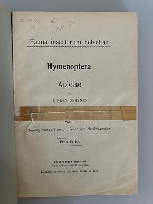 Hymenopera Apidae, Vol. 1: Gesellig lebende Bienen, Urbienen und Schenkelsammler (Fauna insectoru...