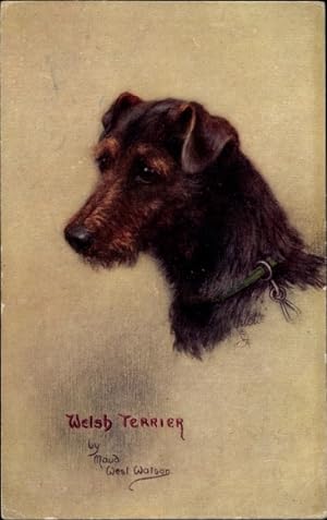Künstler Ansichtskarte / Postkarte West Watson, M., Welsh Terrier - Tuck 8837