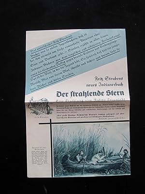 1 Blatt: Fritz Steubens neues Indianerbuch "Der strahlende Stern" Rückseite: Fritz Steubens India...