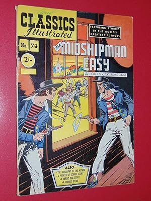 Classics Illustrated #74 Mr. Midshipman Easy. Very Good + 4.5
