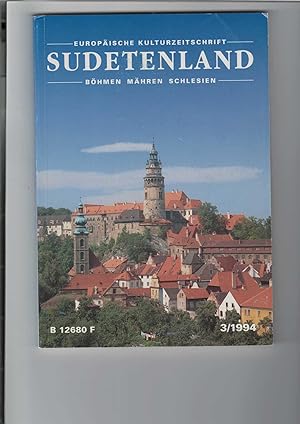 Europäische Kulturzeitschrift Sudetenland Böhmen Mähren Schlesien: Heft 3/1994. Vierteljahresschr...
