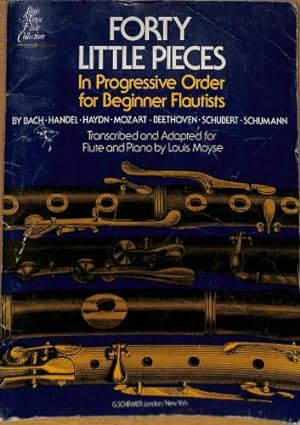 Seller image for Forty Little Pieces in Progressive Order for Beginner Flutists (Louis Moyse Flute Collection) for sale by WeBuyBooks