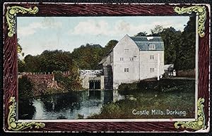 Dorking Castle Mill Vintage Postcard