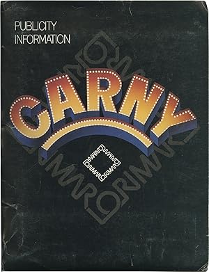 Bild des Verkufers fr Carny (Original press kit for the 1980 film) zum Verkauf von Royal Books, Inc., ABAA