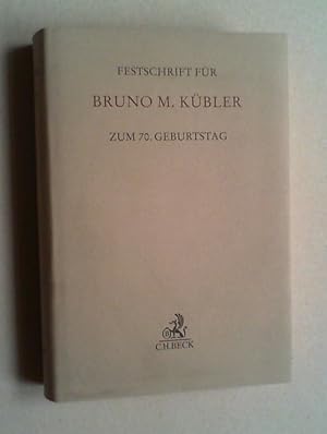 Festschrift für Bruno M. Kübler zum 70. Geburtstag.