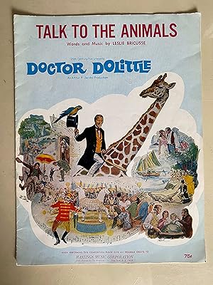 Immagine del venditore per Doctor Dolittle Sheet Music 1967 Rex Harrison venduto da AcornBooksNH