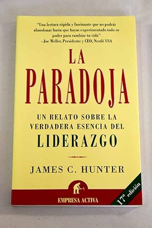 Imagen del vendedor de La paradoja a la venta por Alcan Libros