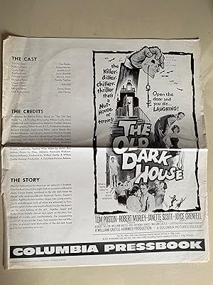 Bild des Verkufers fr The Old Dark House Pressbook 1963 Tom Poston, Robert Morley, Janette Scott zum Verkauf von AcornBooksNH