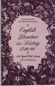 Seller image for English Literature in History, 1730-80: An Equal, Wide Survey for sale by WeBuyBooks 2