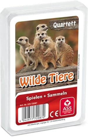 Image du vendeur pour Tier-Quartett - Wilde Tiere mis en vente par AHA-BUCH GmbH