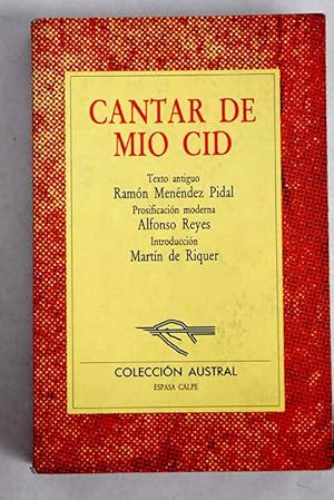 Seller image for Cantar de mo Cid for sale by Alcan Libros