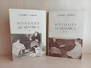 Bild des Verkufers fr Rondaies de Menorca. Andreu Ferrer. Edicions Nura, 1982, 1979. Mallorqun. zum Verkauf von Bibliomania