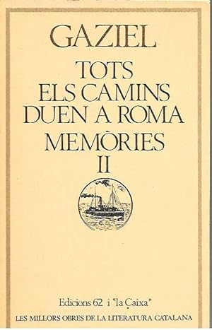 Imagen del vendedor de TOTS ELS CAMINS DUESN A ROMA Volum II a la venta por LLIBRERIA TECNICA