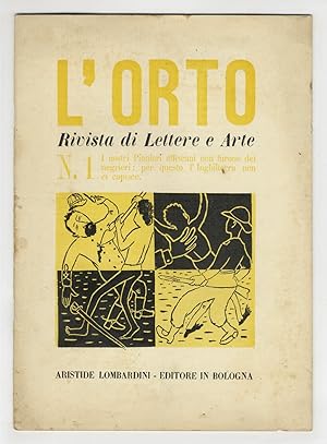 ORTO (L'). Rivista bimestrale di lettere e arte. Anno VI: 1936. Di questa annata disponiamo di du...