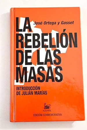 Imagen del vendedor de La rebelin de las masas a la venta por Alcan Libros