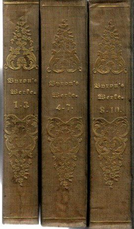 Bild des Verkufers fr Lord Byrons smmtliche (smtliche) Werke, in zehn Bnden gebunden in 3, zum Verkauf von nika-books, art & crafts GbR