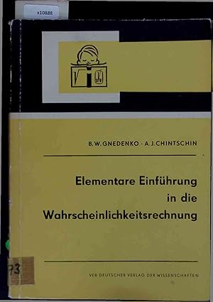 Seller image for Elementare Einfhrung in die Wahrscheinlichkeitsrechnung. VIII for sale by Antiquariat Bookfarm