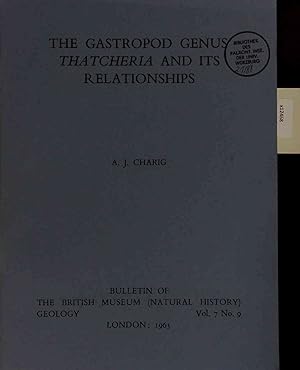 Imagen del vendedor de The Gastropod Genus Thatcheria and its Relationships. Vol. 7 - No. 9 a la venta por Antiquariat Bookfarm