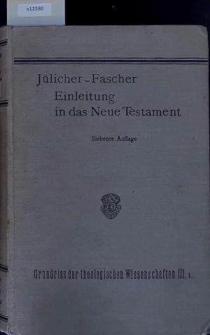 Bild des Verkufers fr Einleitung in das Neue Testament. Dritter Teil zum Verkauf von Antiquariat Bookfarm