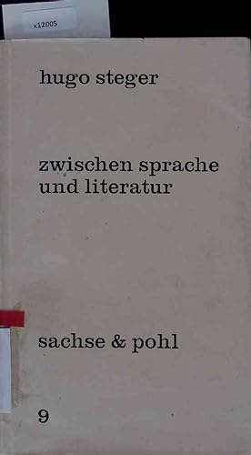 Seller image for Zwischen Sprache und Literatur. Drei Reden for sale by Antiquariat Bookfarm