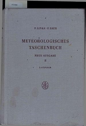 Seller image for Meteorologisches Taschenbuch. II Band for sale by Antiquariat Bookfarm