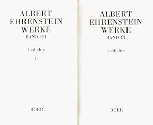 Albert Ehrenstein : Werke - Gedichte Band 4 (Teilband 1 und 2).