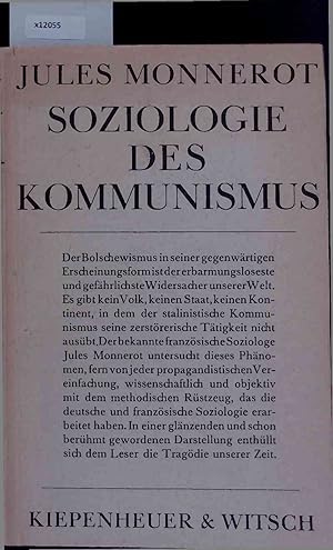 Immagine del venditore per Soziologie des Kommunismus. venduto da Antiquariat Bookfarm