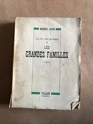 Seller image for La fin des hommes les grandes familles for sale by Dmons et Merveilles
