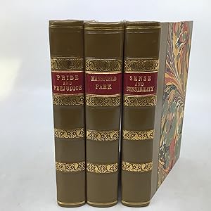 Image du vendeur pour First Bentley editions in fine binding: Pride and Prejudice, Sense and Sensibility, Mansfield Park mis en vente par Neverland Books