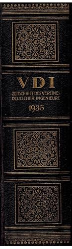 Imagen del vendedor de VDI Zeitschrift des Vereines Deutscher Ingenieure. Band 79. 1935. 52 Hefte in einem Band. a la venta por Dobben-Antiquariat Dr. Volker Wendt