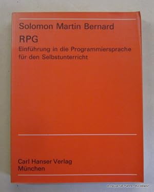 RPG. Einführung in die Programmiersprache für den Selbstunterricht. Übersetzt von W. Stering-Krug...