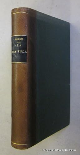 Imagen del vendedor de La ta Tula. (Novela). Madrid, Renacimiento, 1921. Kl.-8vo. 207 S. Etwas spterer Halblederband mit Rckenschild u. marmorierten Vorstzen; Rcken etwas berieben u. verblasst. a la venta por Jrgen Patzer