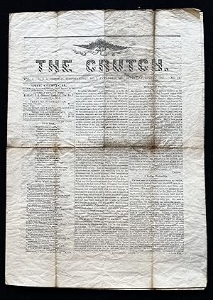 A Rare Edition of "The Crutch", the Annapolis, Maryland Civil War Soldier Hospital Newspaper; Apr...